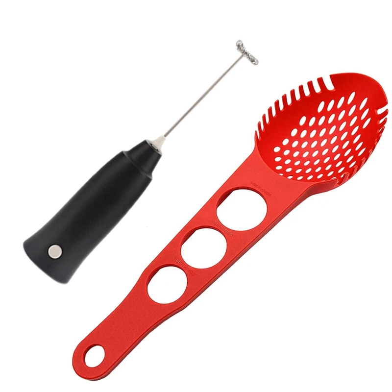 

Популярная нейлоновая антипригарная ложка-вилка для макаронных изделий с ручным смесителем, пенообразователем для молока