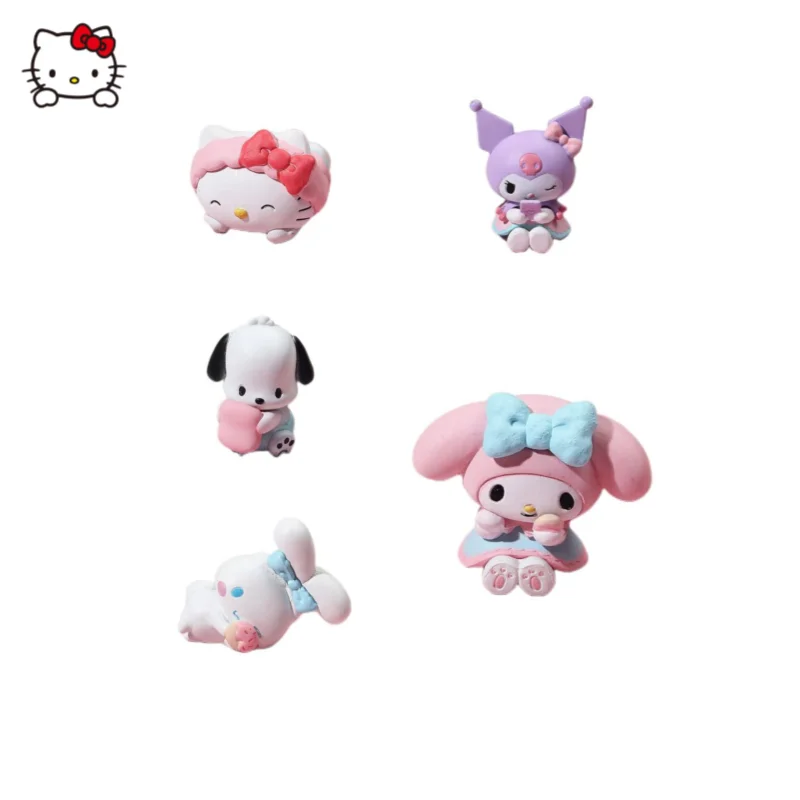 

Sanrio Kawaii аниме периферийный Hello Kitty Cinnamoroll моя мелодия Милая мультяшная версия для отдыха и времени искусственная кукла для офиса