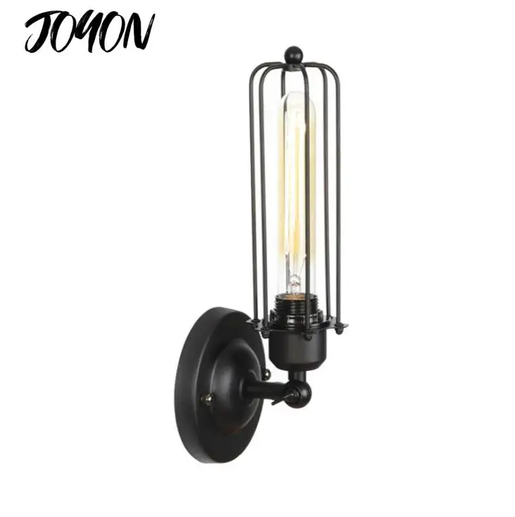 

Retro Wall Light Brief Wall Lamp Bar /cafe/bedroom Foyer LED Bulbs E27 Style Fixed Metal Vintage European IRON home decor