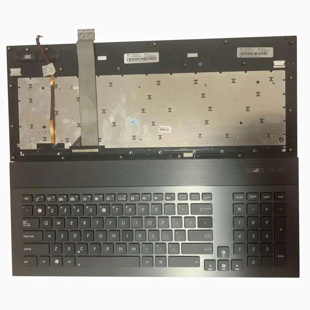 

Laptop US Backlight Keyboard For ASUS G74 G74S G74SX 04GN562KUI00-1 Laptop Backlight US black with Frame