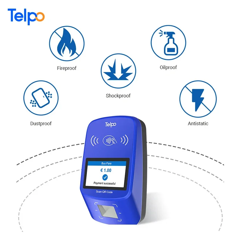 Терминал Telpo TPS530 для проверки билетов на автобусах qr-код предоплата диспенсер