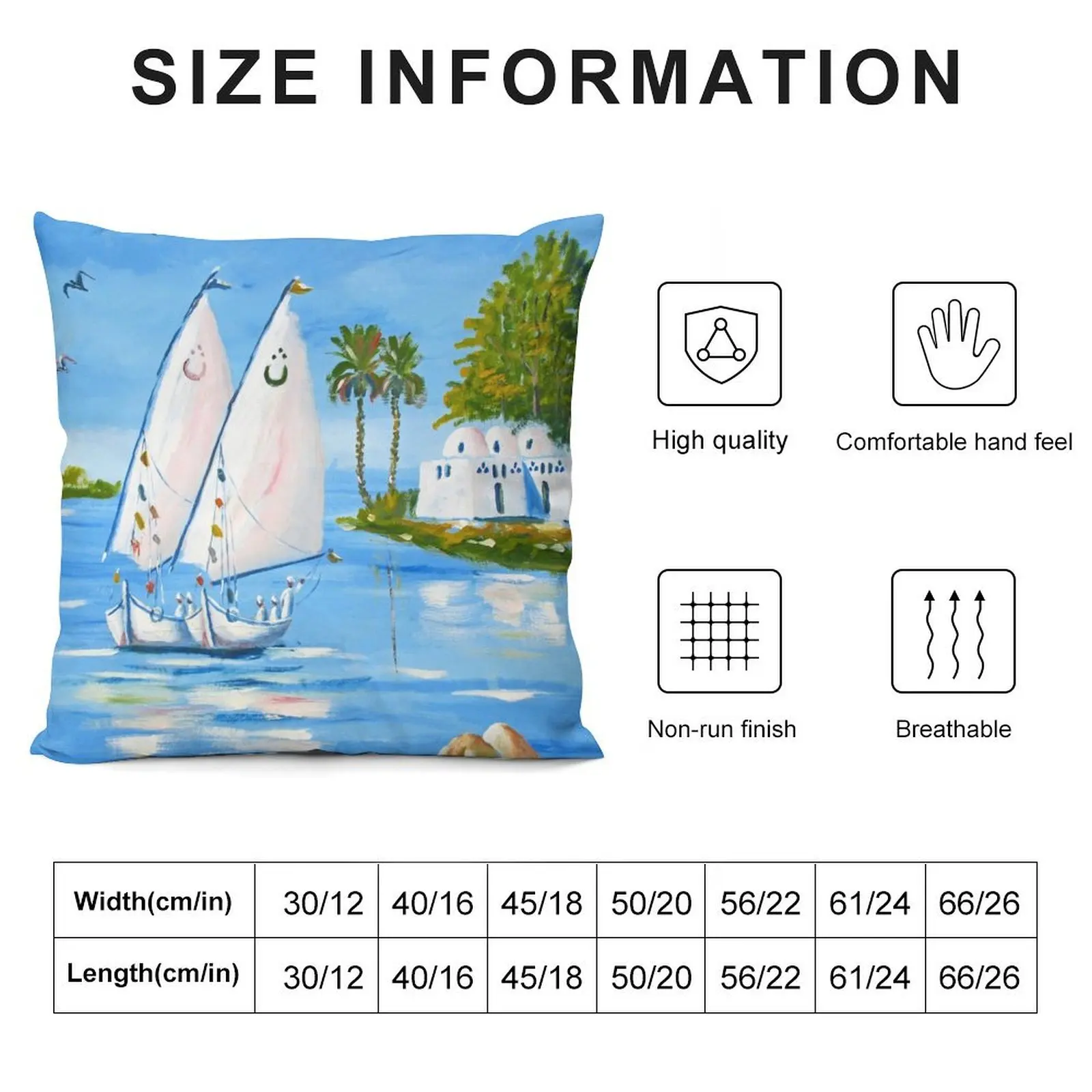 Подушка Feluccas on the Nile рождественские принадлежности наволочка подушка