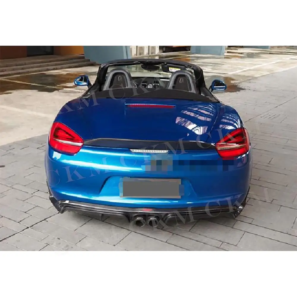 Задний спойлер из углеродного волокна для Porsche 981 Cayman Boxster 2013-2015 на заднее крыло