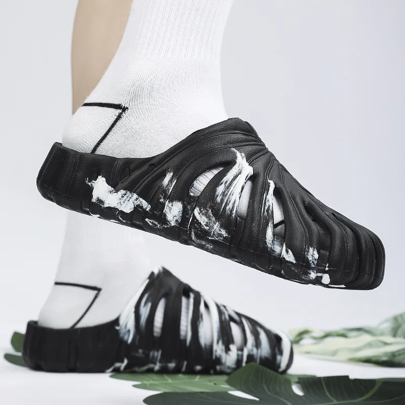 Мужские сандалии на толстой подошве с бамбуковой подкладкой