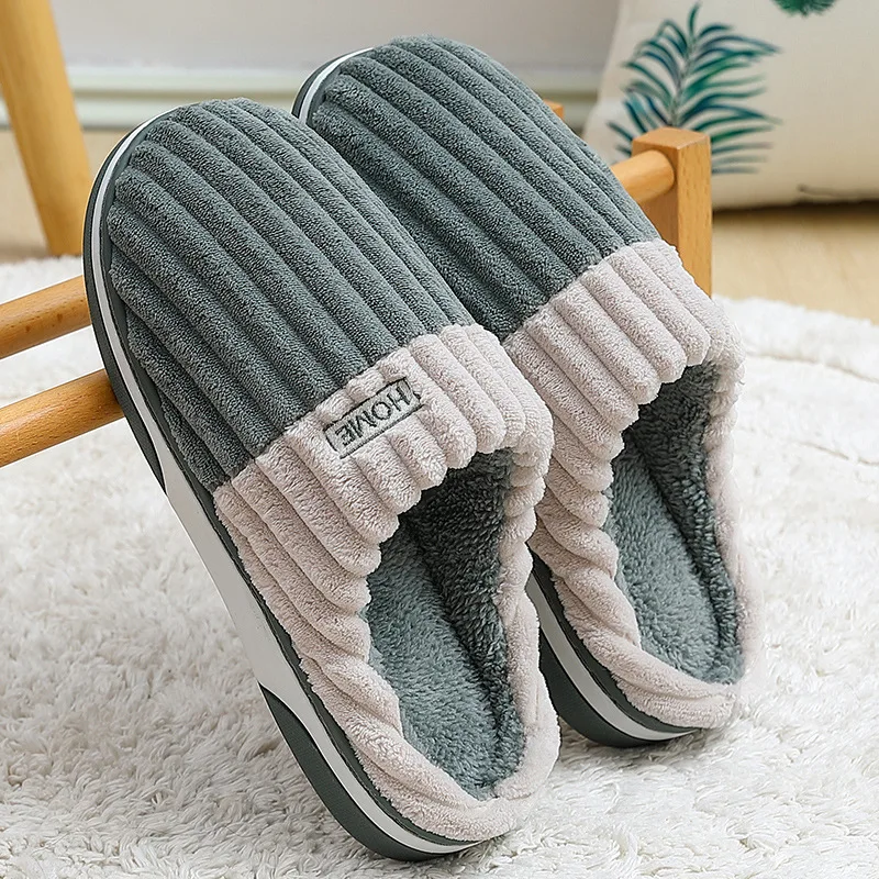 Bebealy Fur Women Shoes Casual Women Slippers Warm Hous