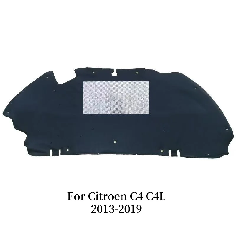 

2013-2019 для Citroen C4 C4L, теплоизоляция, хлопок, передний капот, брандмауэр, коврик для двигателя, шумоподавитель