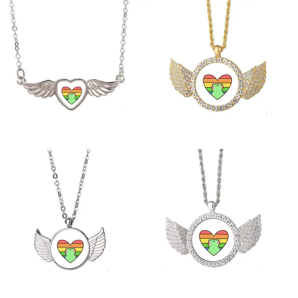 

Pride Froggie Inb Angel Wing Necklace Beautiful Pendant Fashion Jewelry