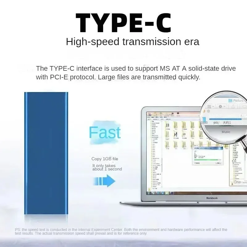 Портативный внешний жесткий диск с интерфейсом USB на 1 ТБ
