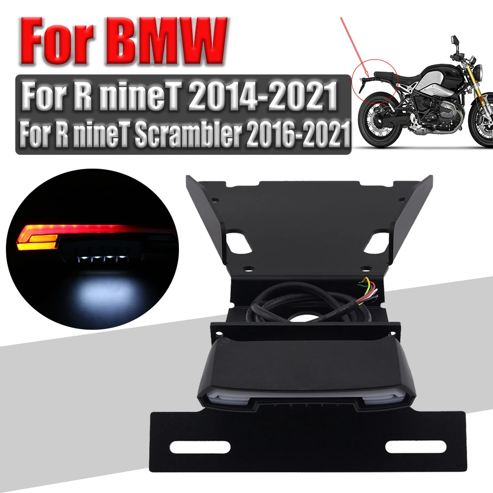 

For BMW R nineT 2014 Scrambler Pure 2016 - 2021 Motorcycle Accessories License Plate Holder Fender Eliminator Bracket Tail Light