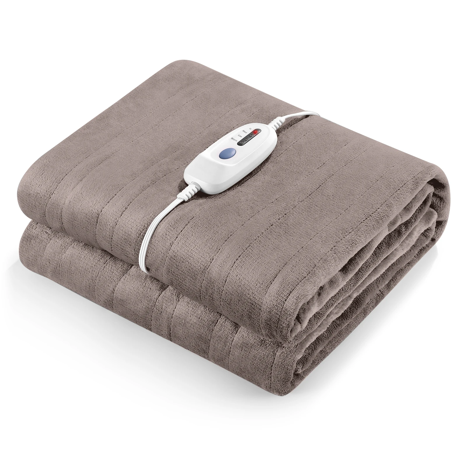 

Electric Blanket 72" x 84" Full Size Flannel Heated Throw Blanket ETL Certification Fast Heating with 4 Heating Levels & 10 Hour
