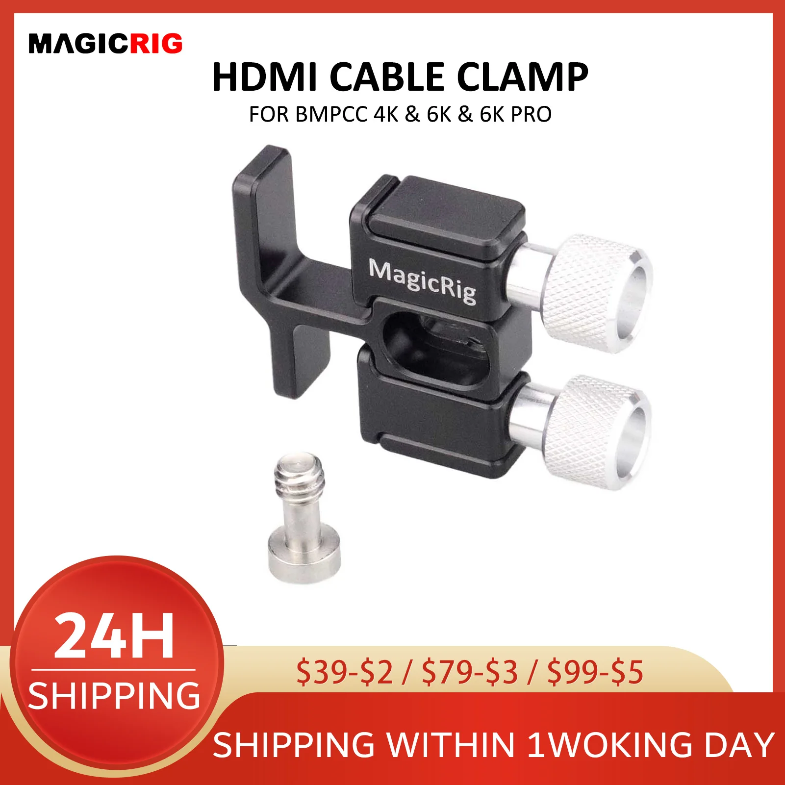 Кабель-зажим MAGICRIG HDMI и Φ для карманной кинокамеры Blackmagic Design 4K/6K/6K Pro совместим с BMPCC