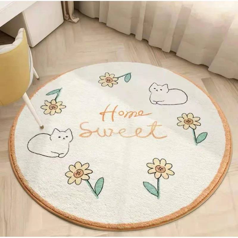 Корзина Круглый Ковер Отдых Йога Фитнес