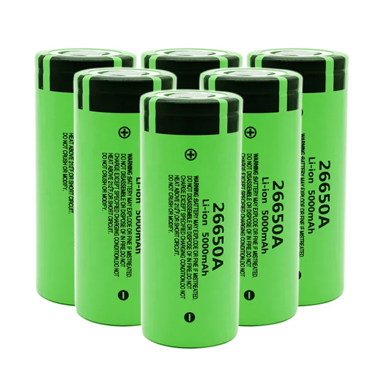 100 New original 26650A 3.7V 5000mAh 50A Power Lithium Ion Battery 26650A, Geeignet Für LED Taschenlampe