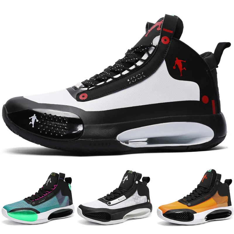 

Popular men's basketball shoes Fashion street sports shoes Wear-resistant non-slip high-top basketball training shoes