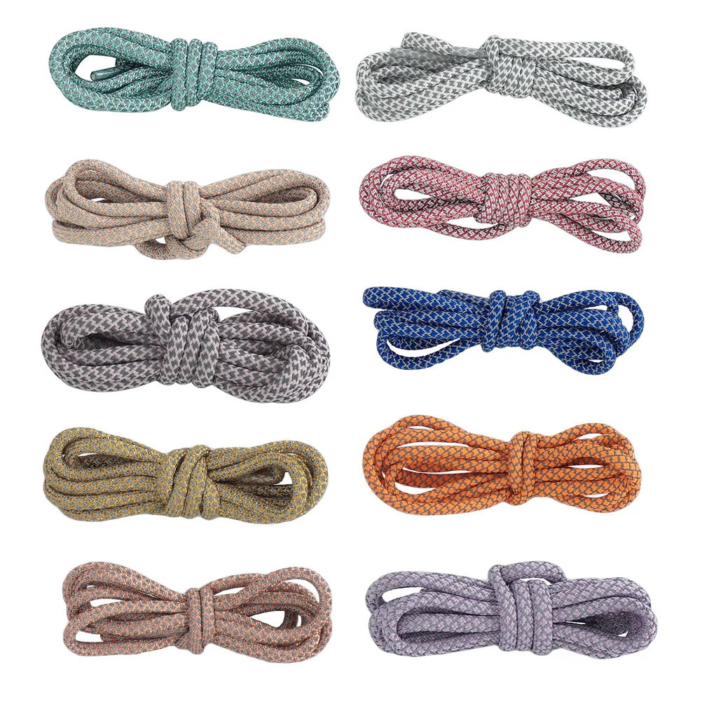 

10 Pairs Practical 140cm Fashion Reflective Shoelaces Men's Gym Shoes Shoe Laces Braided Shoelaces for Sneakers Men Women