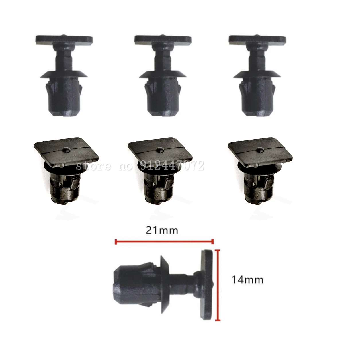Клипсы для VW T4 T5 Caddy III 701867549 дюйма 10/500x