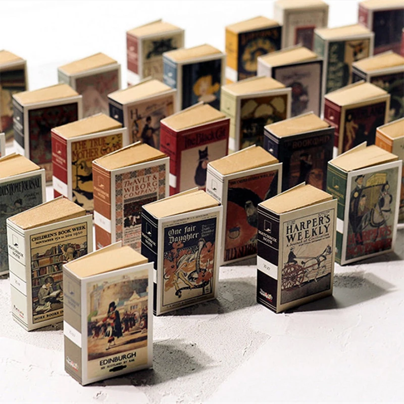 

1 шт. аксессуары для кукольного домика мини ретро карманная книга мультфильм Классическая сцена реквизит для съемки