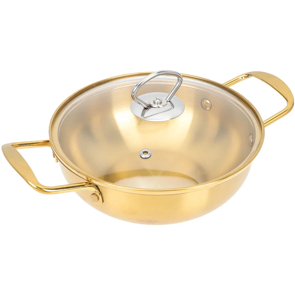 

Pot Ramen Noodle Korean Pan Instant Cooker Seafood Hot Cooking Cookware Ramyuninduction Jumbo Steel Stainless Stew Shinlid Korea
