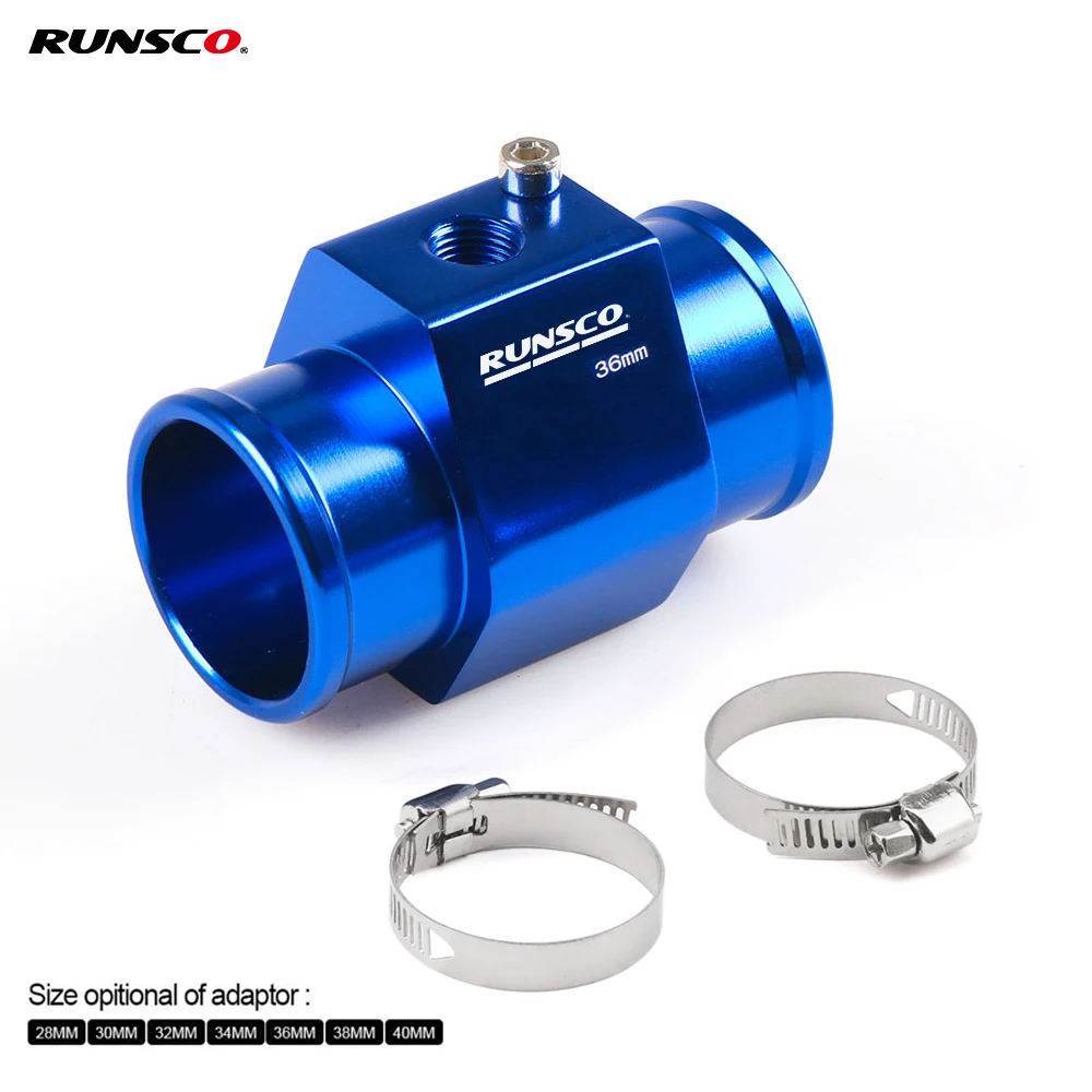 

OD 28/30/32/34mm Water Temp Gauge Radiator Temperature Water Temp Joint Pipe Sensor Hose Adapter Universal