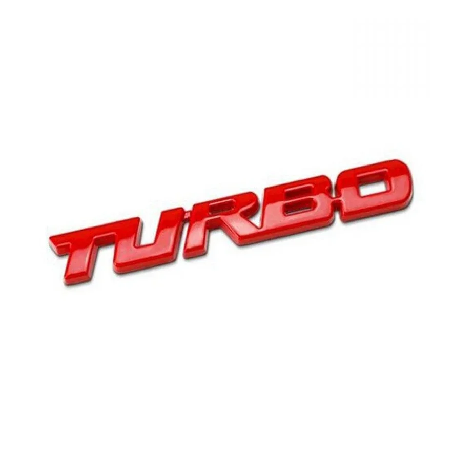 

TURBO 3D металлическая наклейка эмблема кузова автомобиля наклейка гальваника цинковый сплав автомобильный значок задней двери украшения автоаксессуары