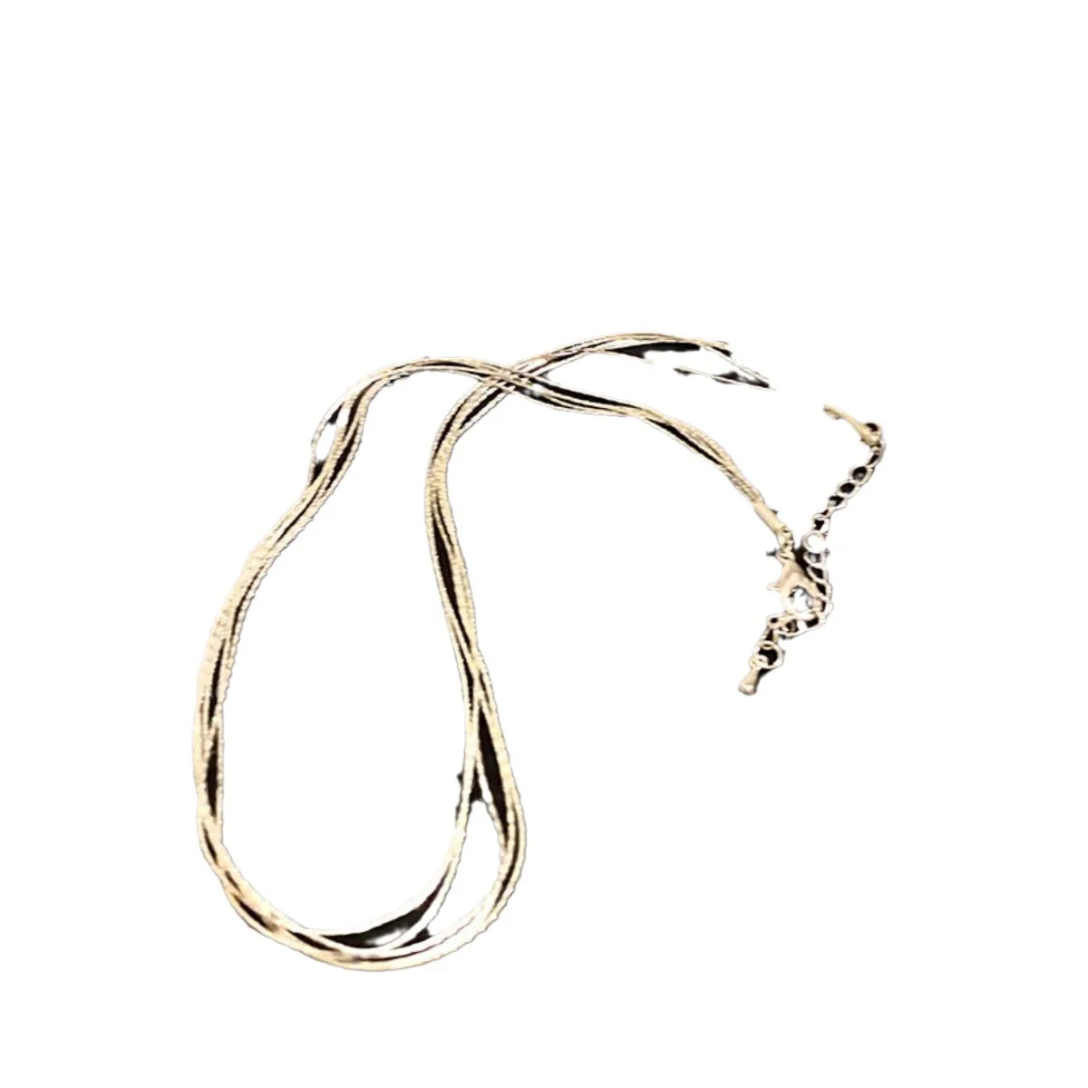 Multi layered titanium steel necklace for women in 2023, new niche high-end design, collarbone chain simple accessories