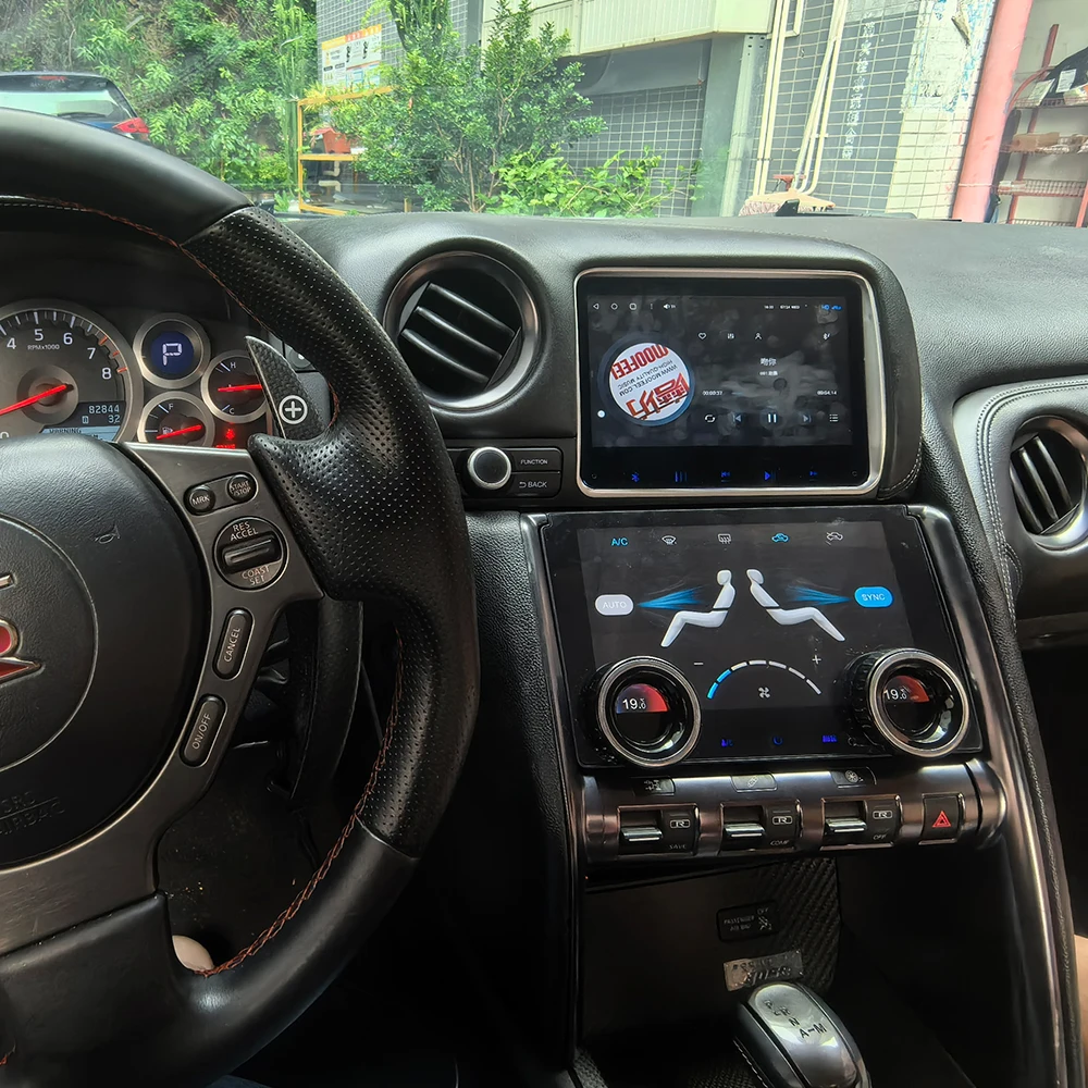 Фото Передняя панель или панель переменного тока Krando для Nissan GT-R GTR 2008-2016, автомобильное радио, мультимедийный плеер, GPS-навигация, стерео экран CarPlay №2