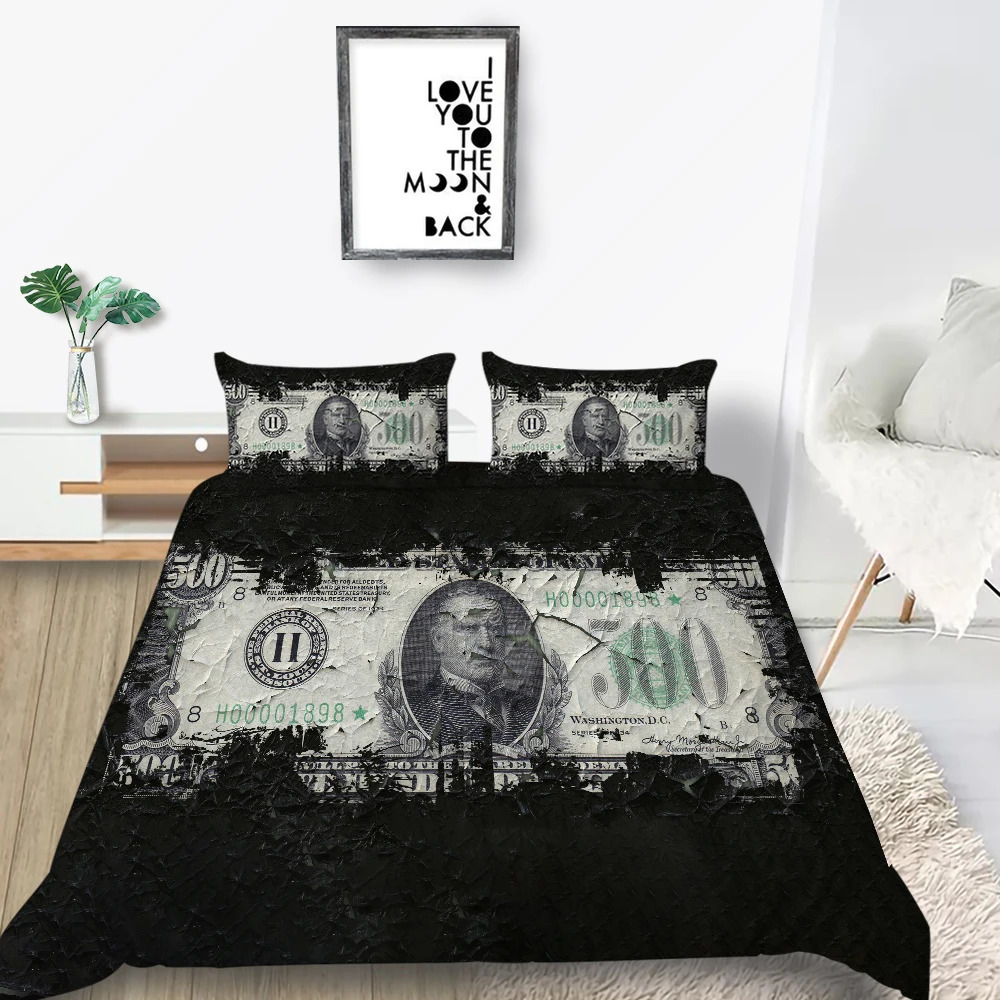 Горячая Распродажа Постельное белье Знака Доллара High End 3D класса люкс для ухода