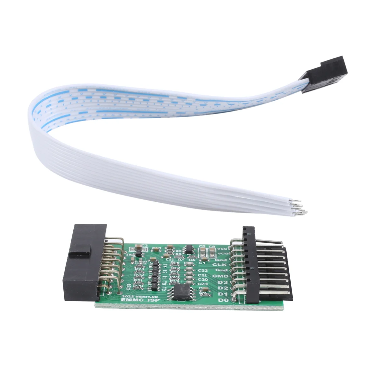 

For XGecu EMMC-ISP VER: 1.00 Adapter for EMMC In-Circuit Programming Only Use on T48 (TL866-3G) Programmer