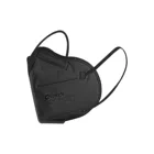 Маска одноразовая детская однотонная чернаябелаярозовая, 5 слоев, 10 шт.