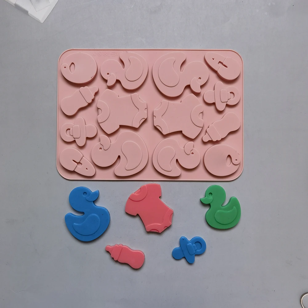 

Silicone Mini duckling Chocolate Mold Jelly Block Bar Mold Epoxy Ice Tray Fondant Cake Decorating Candy Tool Kitchen Baking Supp