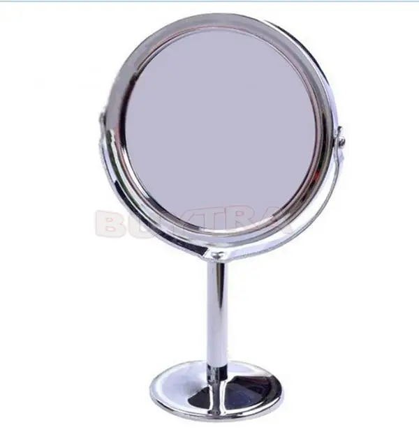 

L244 Women Beauty MakeUp Mirror Dual Side Normal+Magnifying Oval Stand Compact Mirror Cosmetic Mirror Makeup Tools