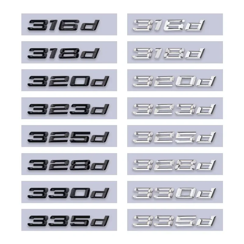116d 118d 120d 125d 130d 135d наклейки с логотипом багажника автомобиля для 3 5 6 7 серии e46 e90 e60