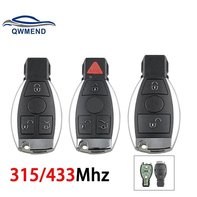 Автомобильный Дистанционный ключ QWMEND 315/433 МГц для Mercedes Benz 2000 + поддерживает