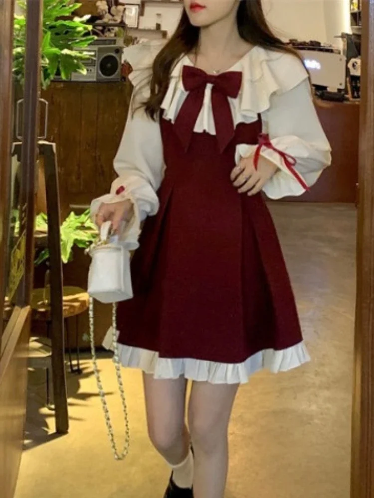 Винтажное черное платье женское весеннее с длинным рукавом шикарное вечернее