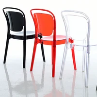 nordic bathroom design chairs toilet waiting living room transparent plastic chairs outdoor garden kartell chaise home furniture