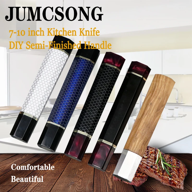 

DIY Chef's Knife Handle Material Natural Resin Octagonal Handicraft Kitchen Tools
