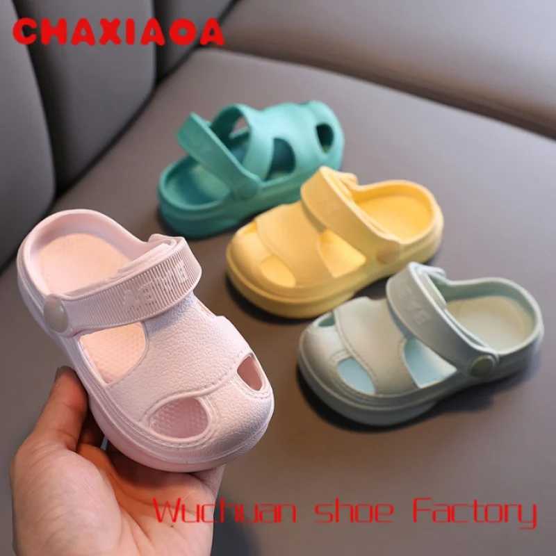 

Summer Kids EVA Sandals Boys Girls Slides Cartoon Baby Slippers Flat Cartoon Children's Garden Shoes