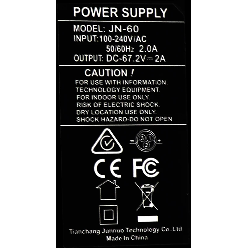 Зарядное устройство для скутера 60 в 2 А 67 |