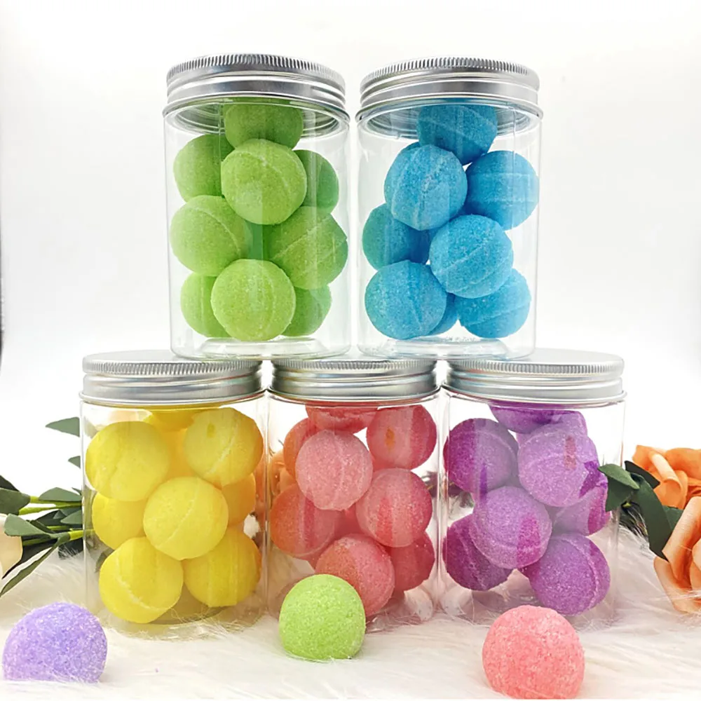 

Fruit Candy Brushed Bath Scrub Ball Bath Sea Salt Niacinamide Peach Body Scrub Deep Body Cleaner Natural Bubble Bathroom Tools