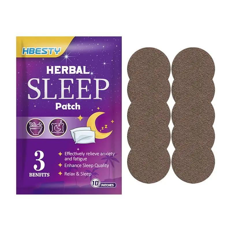 

10pcs/bag Sleeping Patches Improve Insomnia Aticker Health Care Anxiety Soothing Quick Sleep Patches Herbal Help Sleep Stickers
