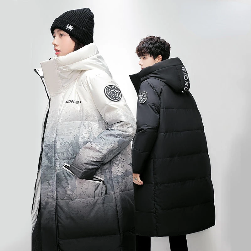 Winter Women's Down Jacket Men's Jacket Couple Clothing Fashion Warm Parkas Thickening Snowcoat Windproof White Duck Down Coat