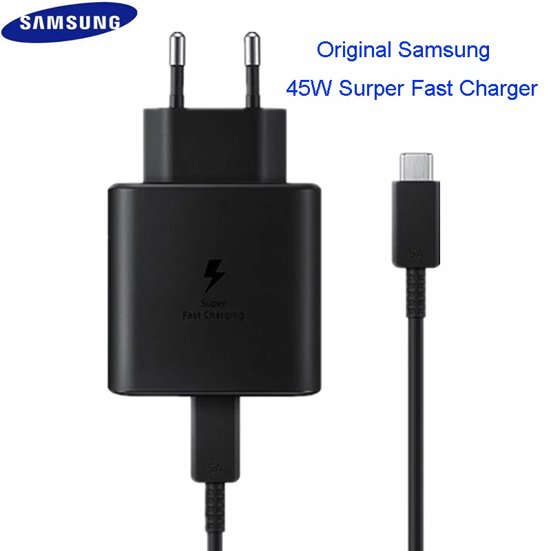 

Samsung Original 45W USB-C Super Adaptive Fast Charge Charger EP-TA845 For Samsung GALAXY Note 10 Plus Note10Plus 5G A91 Note10+