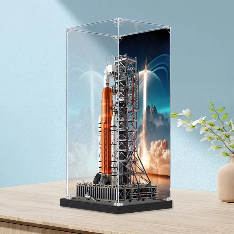 Фото Акриловый пылезащитный бокс для демонстрации, подходит для LEGO 10341 Space Launch System, прозрачный демонстрационный бокс, пылезащитный контейнер для хранения. №2