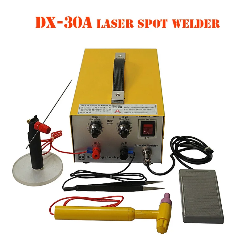 

DX-30A Handheld Laser Spot Welder 400W Laser Welding Machine 220V for Platinum Gold Silver and Steel (Russia Tax Free)