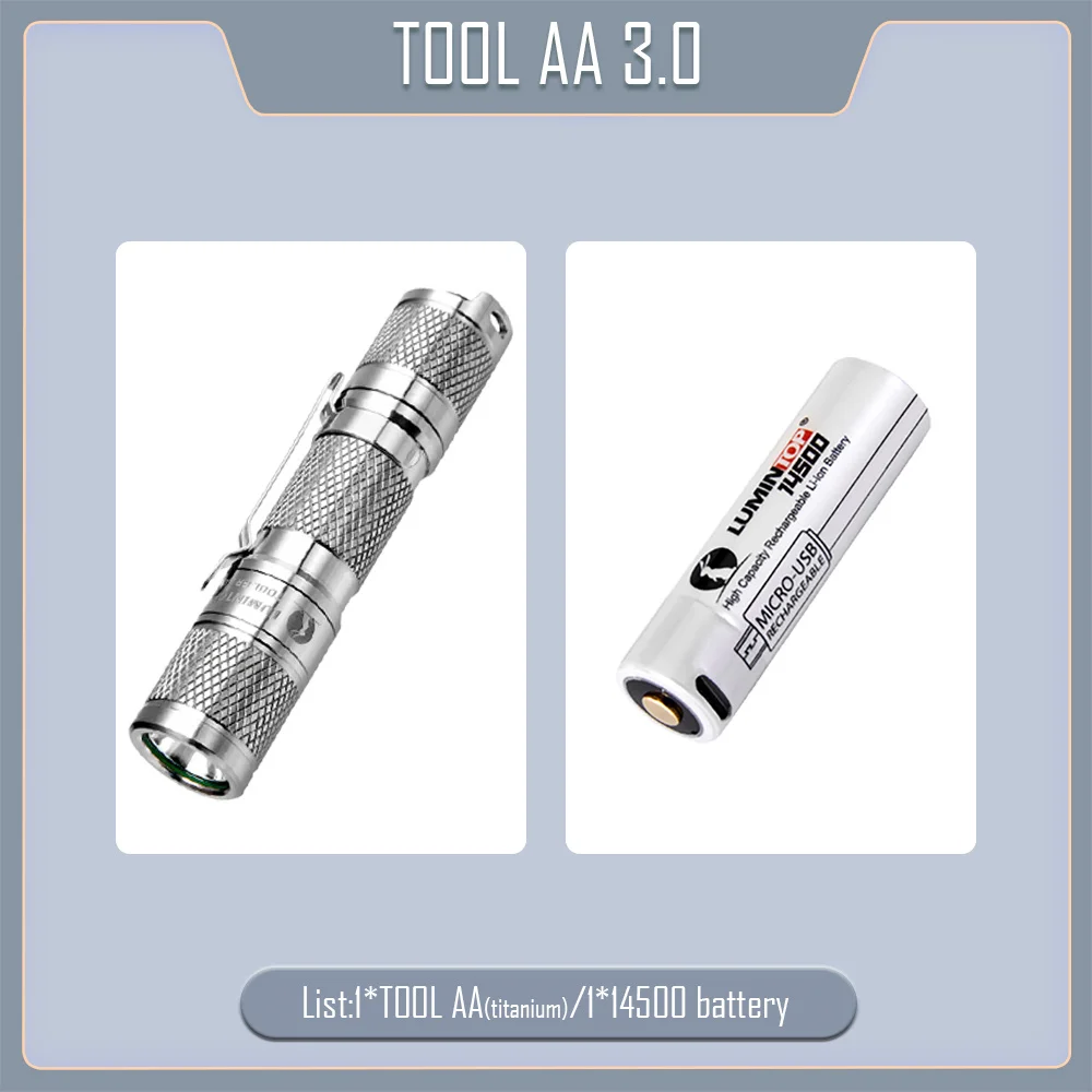 

LUMINTOP AA 3.0 титановый фонарь 900 люмен