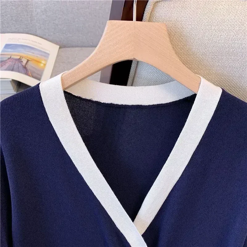 Простая летняя новая юбка 2024 высококачественное темпераментное трикотажное