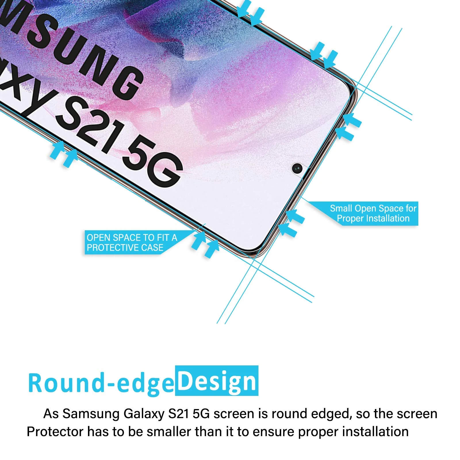3Pcs HD Tempered Glass For Samsung Galaxy S21 S22 S23 S21+ S22+ S23+ 5G Fingerprint Unlock Screen Protector Glass