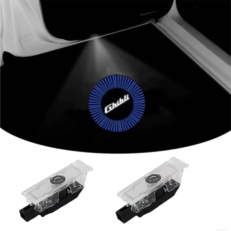 2X светодиодный проектор с логотипом лампа для автоматической двери призрачный