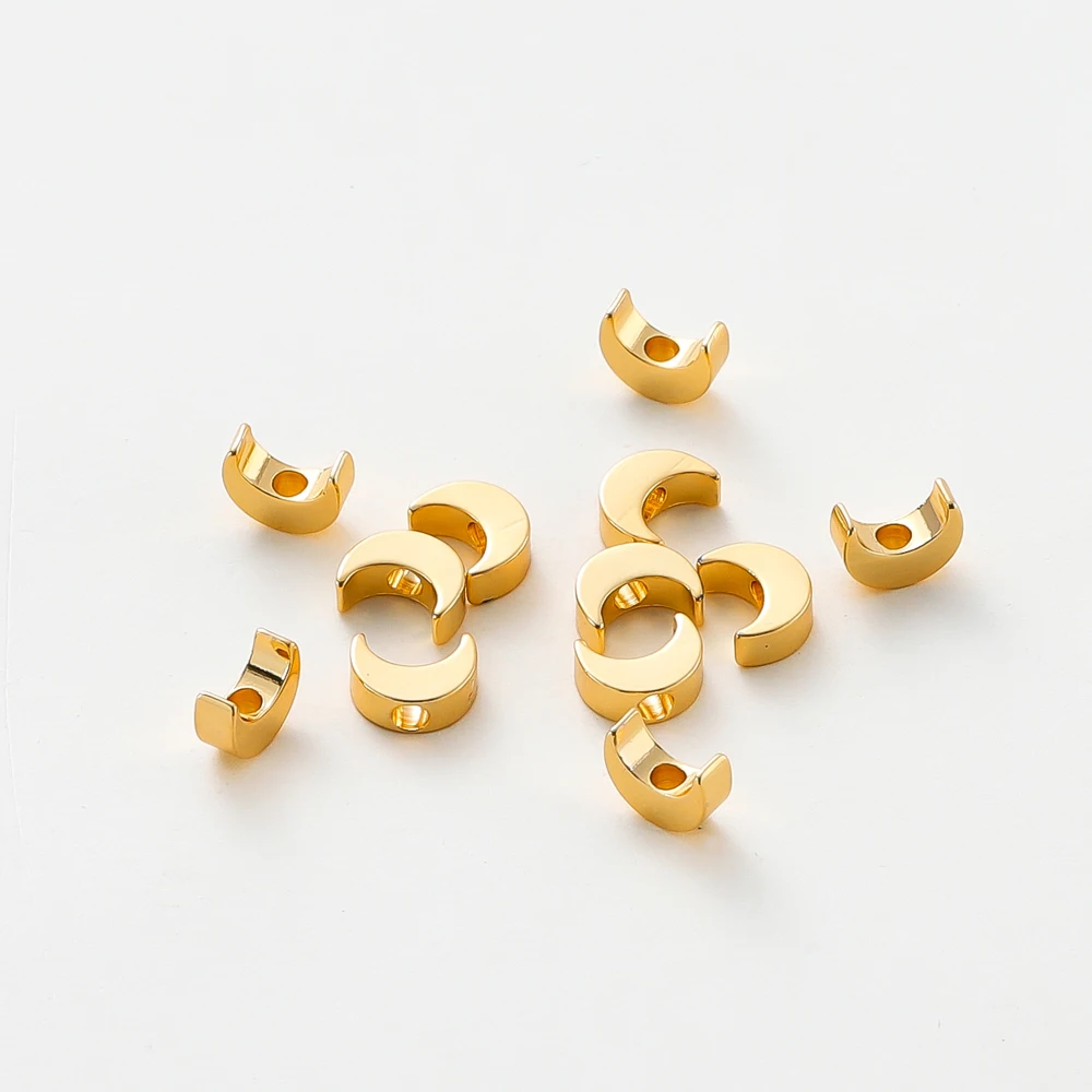 

Латунные бусины-разделители с покрытием под золото 14 К/18 К, 5 х7 мм, 20 шт.