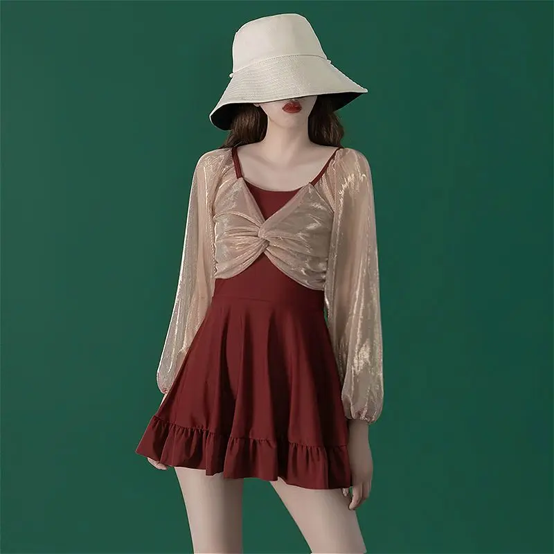 Лидер продаж купальник с разрезом Корейская суперсказочная летняя одежда для